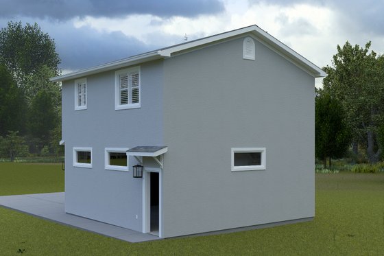 Exterior - Rear Elevation for Traditional House Plan #1060-460 - 1 bed, 1.5 bath