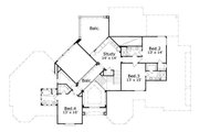 European Style House Plan - 4 Beds 5.5 Baths 4652 Sq/Ft Plan #411-343 
