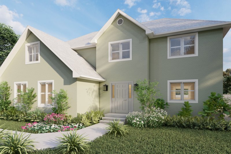 Architectural House Design - Traditional Exterior - Front Elevation Plan #1060-175
