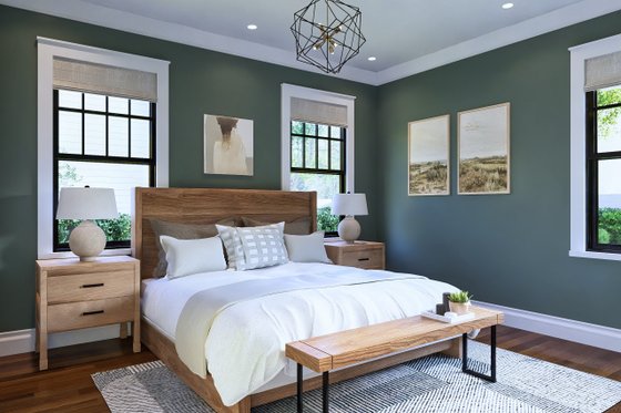 Interior - Bedroom for Cottage House Plan #54-684 - 2 bed, 2 bath