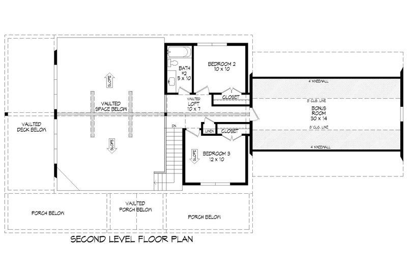 Home Plan - Floor Plan - Upper Floor for Country House Plan #932-1156 - 4 bed, 3.5 bath