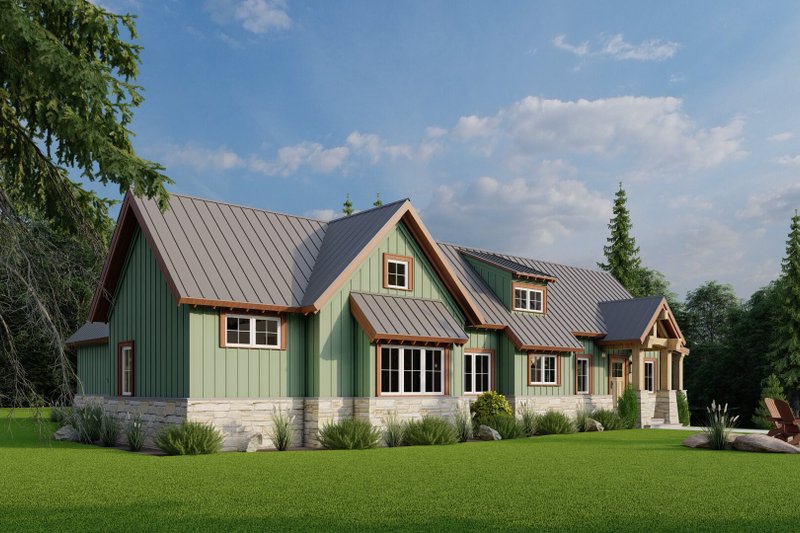 Home Plan - Exterior - Front Elevation 3 for Craftsman House Plan #923-73 - 3 bed, 3.5 bath
