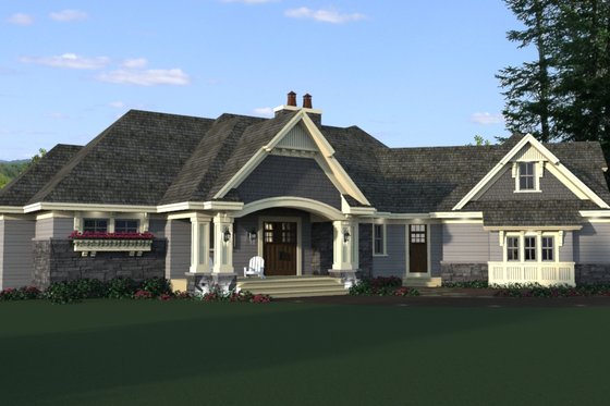 Exterior - Other Elevation for Craftsman House Plan #51-583 - 4 bed, 3.5 bath