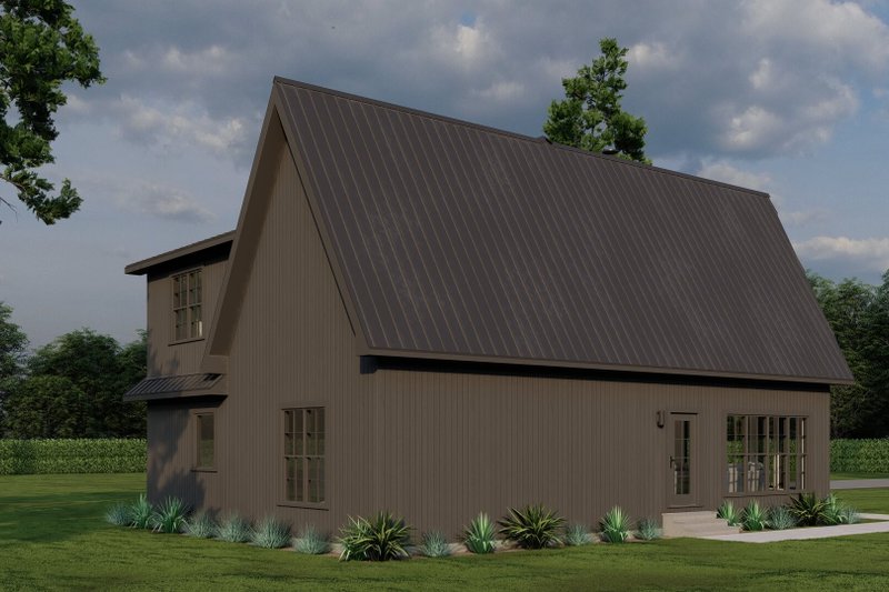 House Design - Exterior - Rear Elevation 2 for Cabin House Plan #923-407 - 3 bed, 2.5 bath