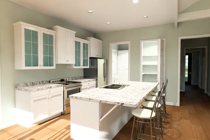 Home Plan - Interior - Kitchen 1 for Cottage House Plan #513-2422 - 4 bed, 2.5 bath