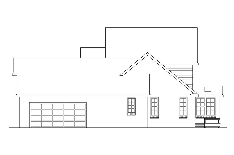 House Plan Design - Exterior - Other Elevation 1 for Farmhouse House Plan #124-176 - 3 bed, 2.5 bath