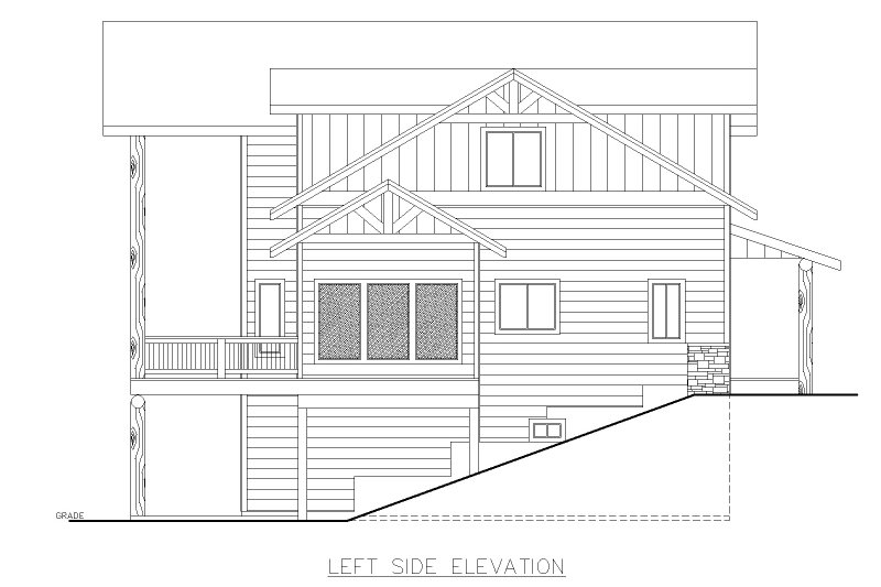 Architectural House Design - Exterior - Other Elevation for Farmhouse House Plan #117-1024 - 3 bed, 3.5 bath