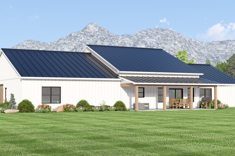 House Plan Design - Exterior - Rear Elevation for Farmhouse House Plan #1064-159 - 3 bed, 2 bath