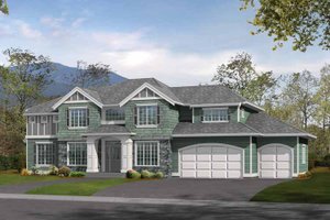Craftsman Exterior - Front Elevation Plan #132-324