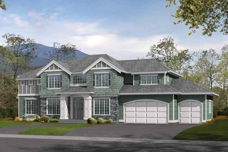 Dream House Plan - Craftsman Exterior - Front Elevation Plan #132-324