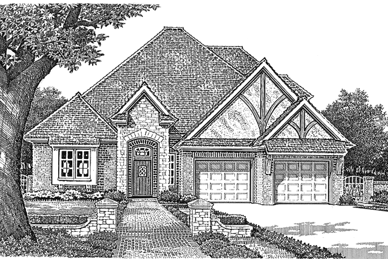 Dream House Plan - Country Exterior - Front Elevation Plan #310-1244