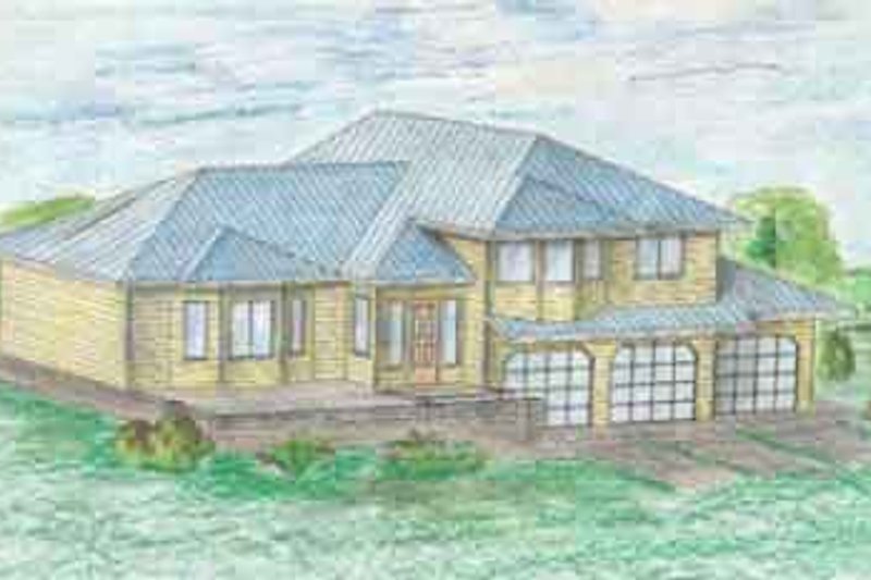 Architectural House Design - Traditional Exterior - Front Elevation Plan #117-225