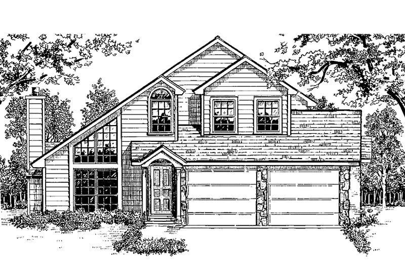Home Plan - Contemporary Exterior - Front Elevation Plan #14-265