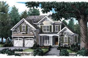 Country Exterior - Front Elevation Plan #927-650