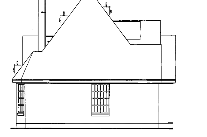 Home Plan - Exterior - Other Elevation for Ranch House Plan #42-529 - 4 bed, 2 bath
