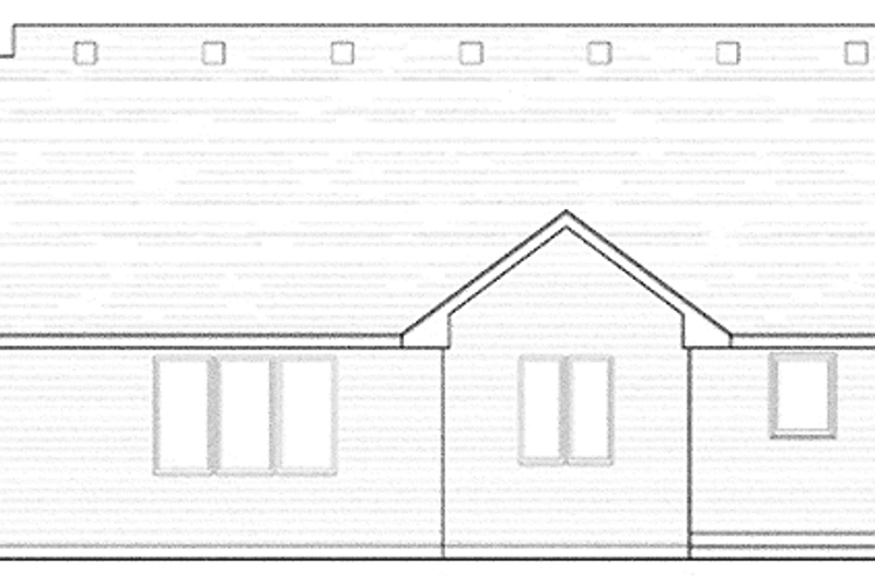 Home Plan - Exterior - Rear Elevation for European House Plan #51-974 - 1 bed, 1.5 bath