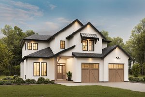Home Plan - Exterior - Front Elevation for Farmhouse House Plan #1114-95 - 4 bed, 2.5 bath