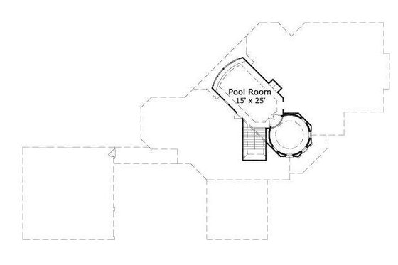 Floor Plan - Upper Floor House Plan #411-550 - 3 bed, 2.5 bath
