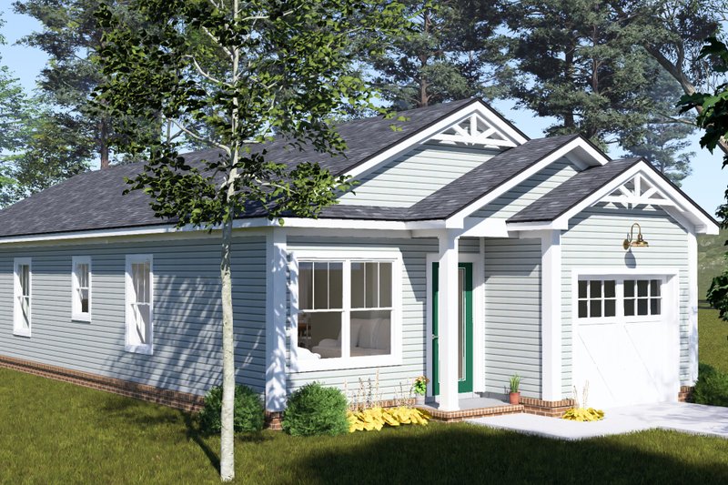 Home Plan - Exterior - Other Elevation 1 for Cottage House Plan #513-2474 - 3 bed, 2 bath