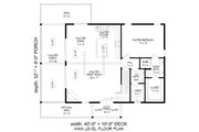 Traditional Style House Plan - 4 Beds 3.5 Baths 1770 Sq/Ft Plan #932-509 