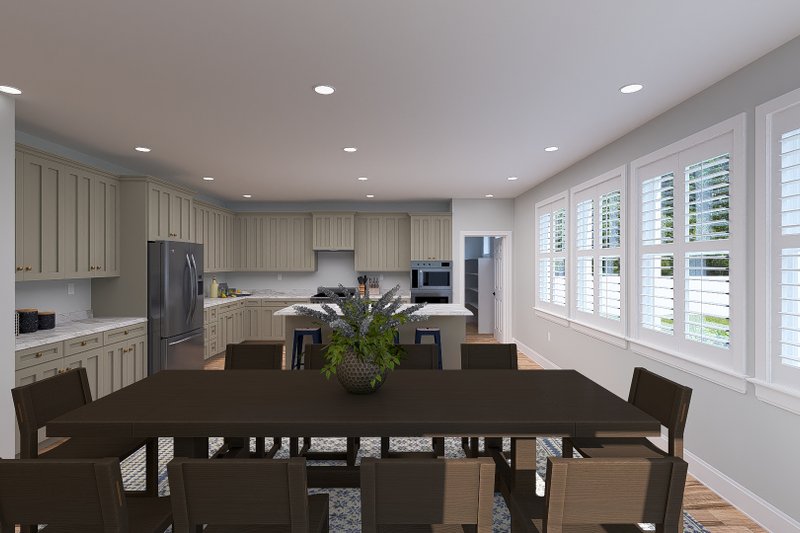 Architectural House Design - Interior - Dining Room for Farmhouse House Plan #1060-245 - 3 bed, 2.5 bath