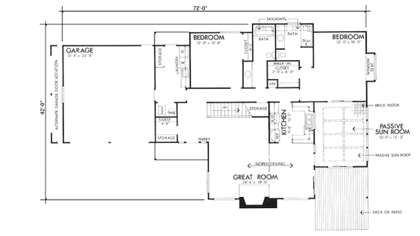 House Plan Design - Contemporary Floor Plan - Main Floor Plan #320-1171