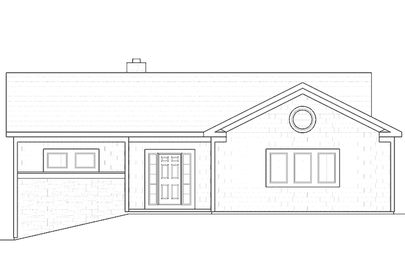 House Plan Design - Ranch Exterior - Front Elevation Plan #328-373