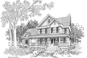Country Exterior - Front Elevation Plan #929-552