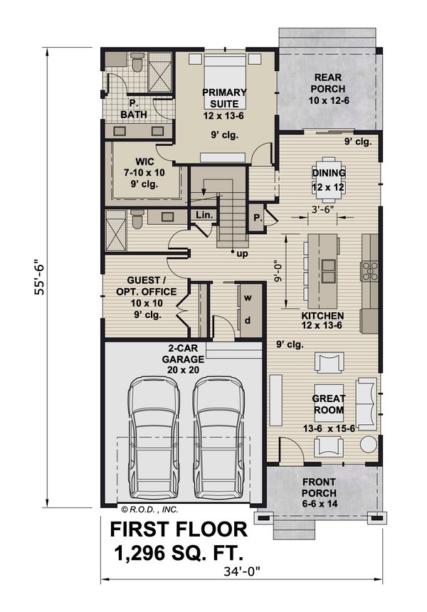 Dream House Plan - Bungalow Floor Plan - Main Floor Plan #51-1499