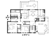 Modern Style House Plan - 2 Beds 1 Baths 1200 Sq/Ft Plan #23-2676 