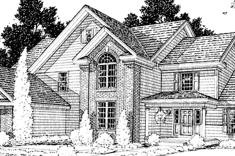 Home Plan - Country Exterior - Front Elevation Plan #1029-3