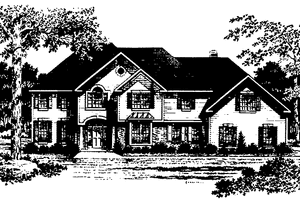 Architectural House Design - Traditional Exterior - Front Elevation Plan #328-291