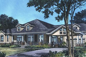 European Exterior - Front Elevation Plan #417-321