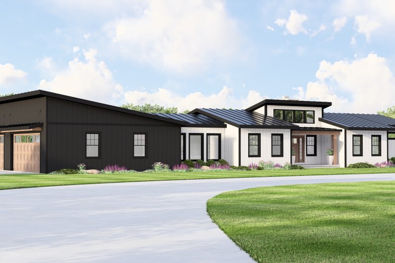 House Plan Design - Exterior - Front Elevation 2 for Modern House Plan #1064-426 - 2 bed, 2 bath