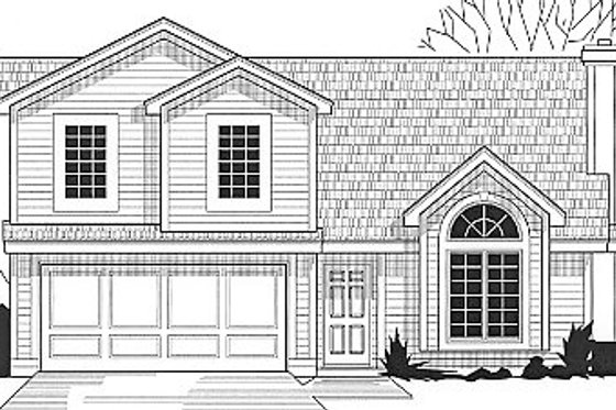 Exterior - Front Elevation for Traditional House Plan #67-631 - 3 bed, 2 bath