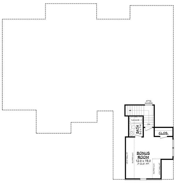European Floor Plan - Upper Floor Plan #430-121