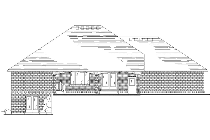 Home Plan - Exterior - Rear Elevation for Traditional House Plan #945-95 - 3 bed, 3 bath