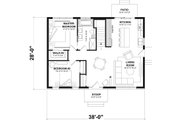 Cottage Style House Plan - 2 Beds 1 Baths 1064 Sq/Ft Plan #23-691 Floor 