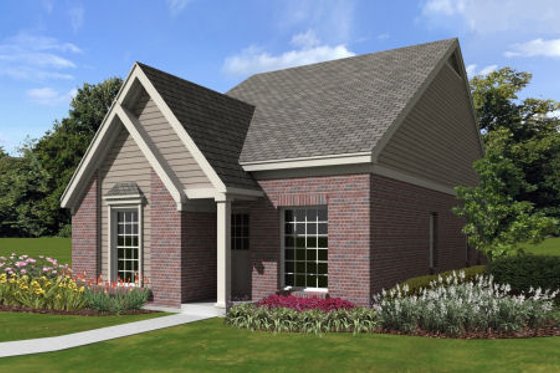 Exterior - Front Elevation for Cottage House Plan #81-13864 - 3 bed, 2 bath