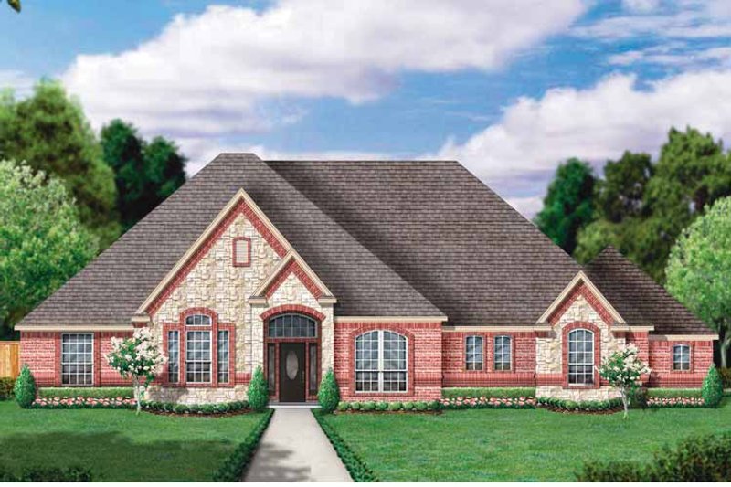 Home Plan - Exterior - Front Elevation 3 for Country House Plan #84-648 - 4 bed, 3 bath