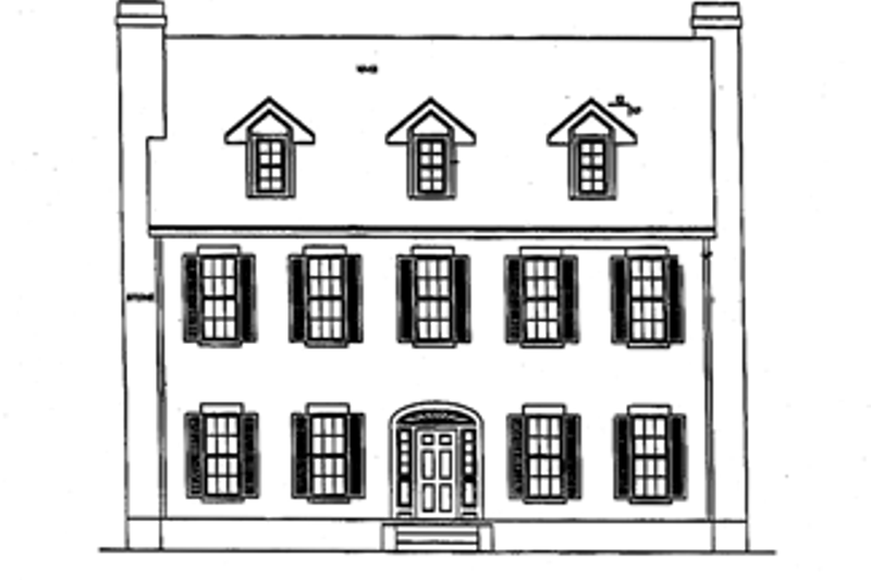 Home Plan - Exterior - Front Elevation for Classical House Plan #472-359 - 3 bed, 2.5 bath