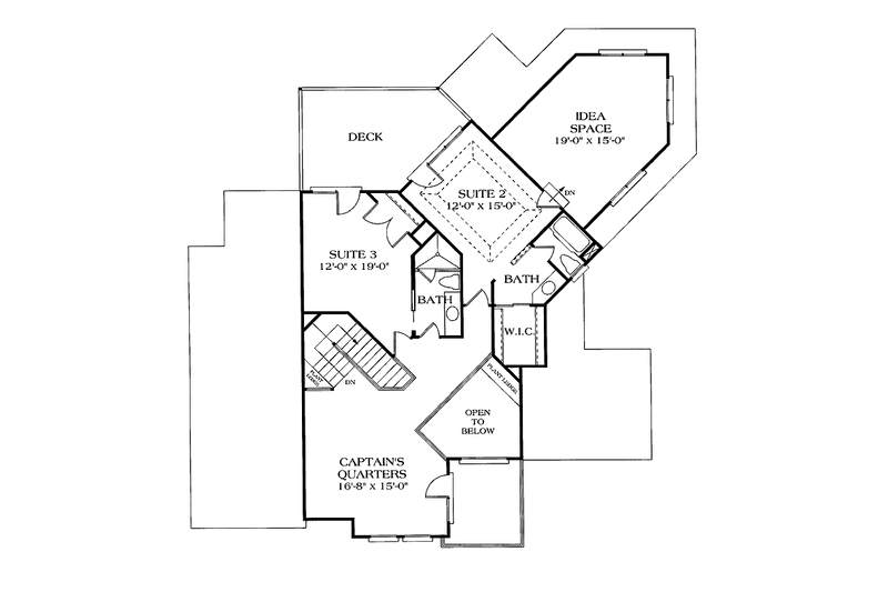 Dream House Plan - Floor Plan - Upper Floor for Traditional House Plan #453-109 - 3 bed, 3.5 bath