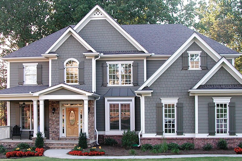 Home Plan - Exterior - Front Elevation 12 for Traditional House Plan #54-324 - 5 bed, 4 bath