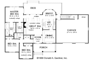 Floor Plan - Main Floor for Victorian House Plan #929-427 - 3 bed, 2 bath