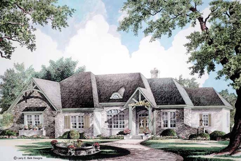 Home Plan - Country Exterior - Front Elevation Plan #952-273