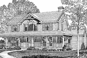 House Plan Design - Exterior - Front Elevation for Victorian House Plan #1016-54 - 3 bed, 2.5 bath