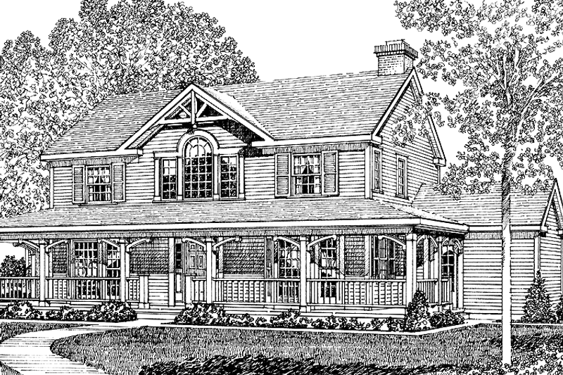 Dream House Plan - Victorian Exterior - Front Elevation Plan #1016-54