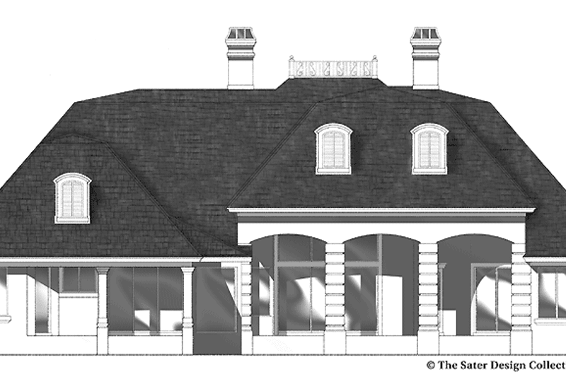 Home Plan - Exterior - Rear Elevation 1 for Classical House Plan #930-303 - 4 bed, 3.5 bath