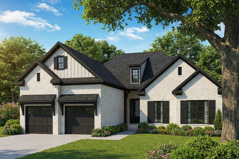 Dream House Plan - Ranch Exterior - Front Elevation Plan #17-3325