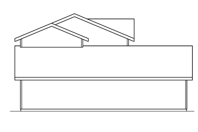 Home Plan - Exterior - Other Elevation House Plan #124-470 - 4 bed, 2 bath